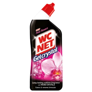 WC NET Toilet Cleaner Gel Crystal Pink Flowers 750ml