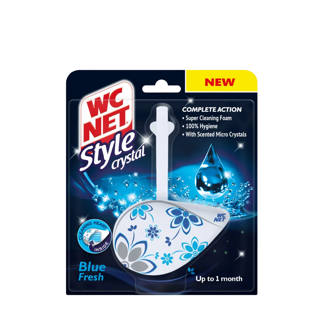 WC NET Toilet Block Style Crystal Blue Fresh 1pc