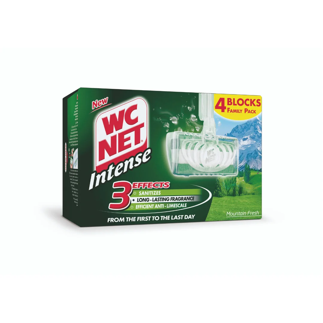 WC NET Toilet Blocks Intense Mountain Fresh 4pcs