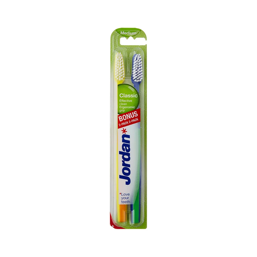Jordan* Toothbrush - Classic - Medium (2 Pack)