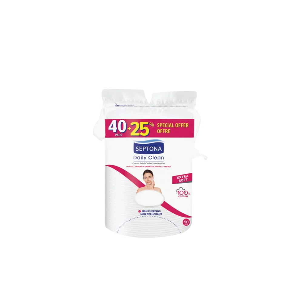 Septona Lady Oval Cotton pads 40+25 % FREE