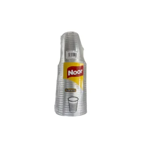 NOOR CLEAR PLASTIC CUP 400 ML 25 PCS