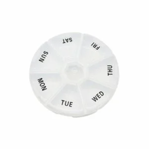 Round Weekly Medicine Box Cm 8.5 X8.51CM