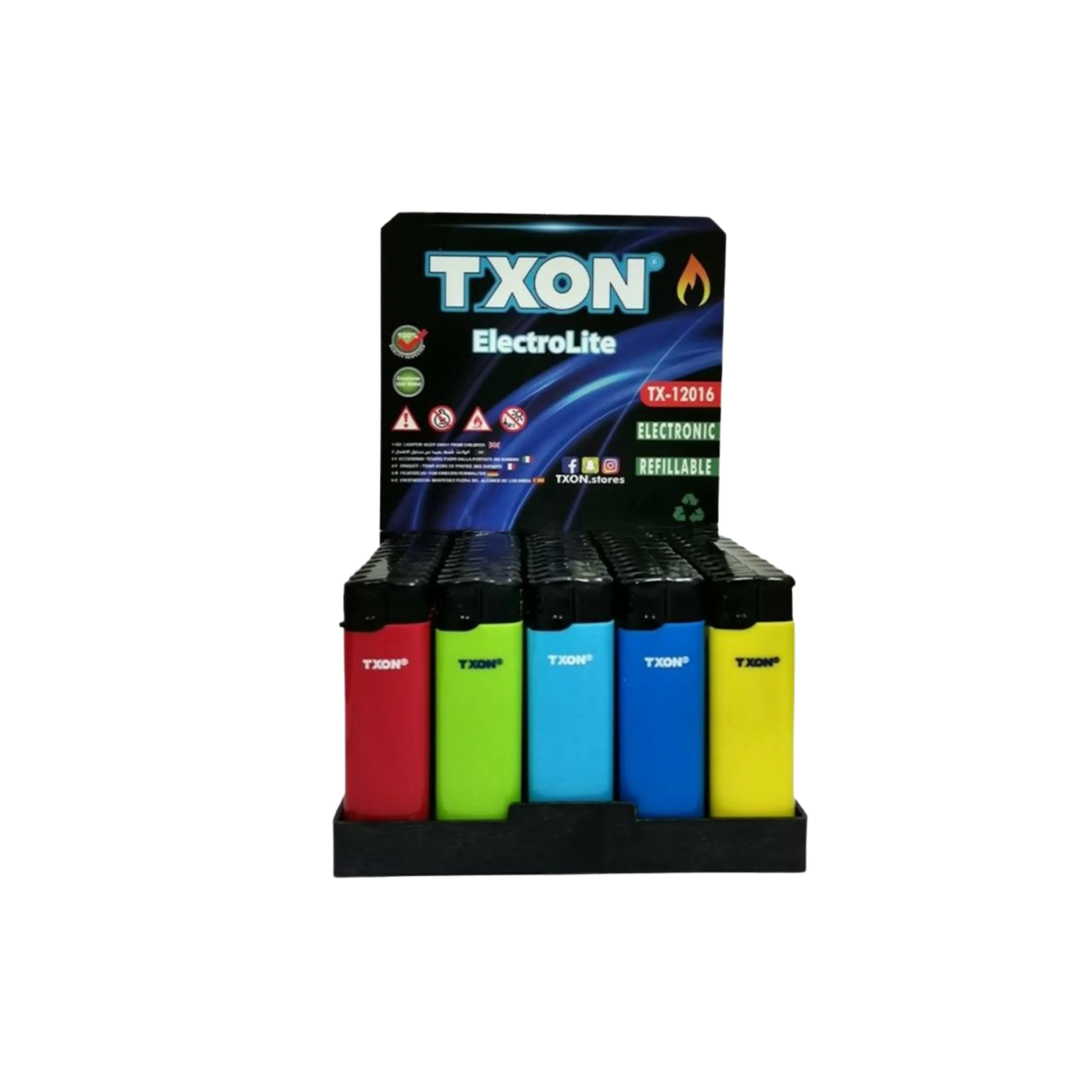 REFLLABLE LIGHTER TX-12016 ELECTROLITE