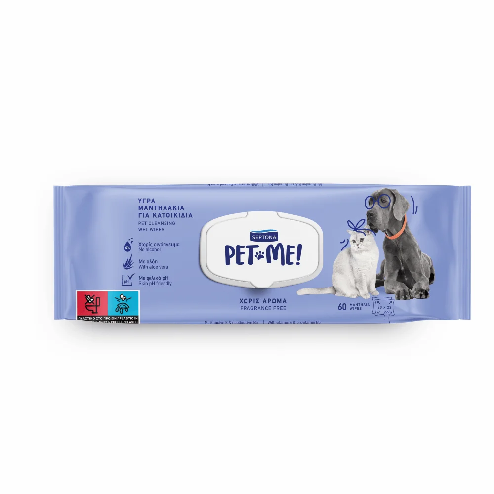 Septona PET ME wipes Aloe large  60 pcs