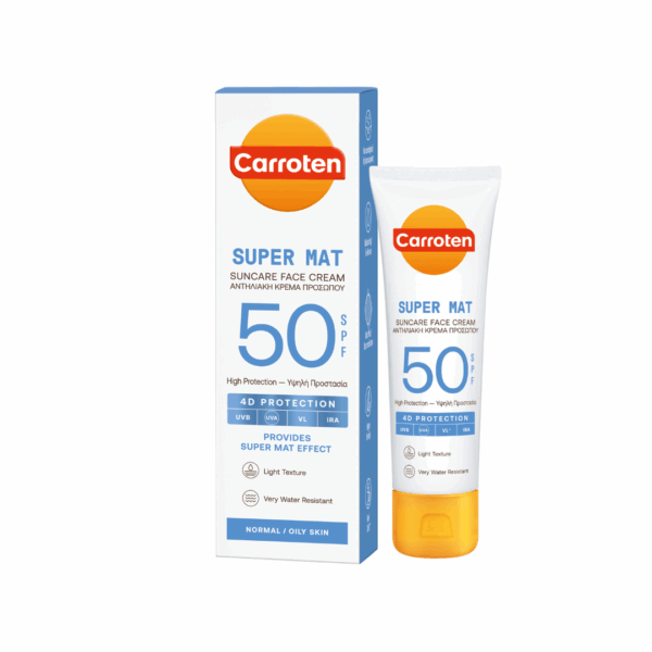 كاروتين كريم وجه سوبر مات للوقاية من الشمس – 50 مل  SPF50